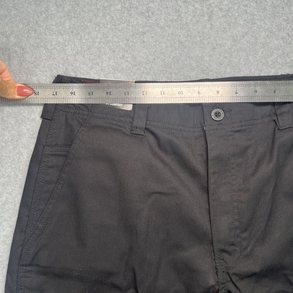 Dickies Flex Active Waist Twill Cargo Work Pant 34x34 (34x33) Black Straight Leg - Picture 4 of 15